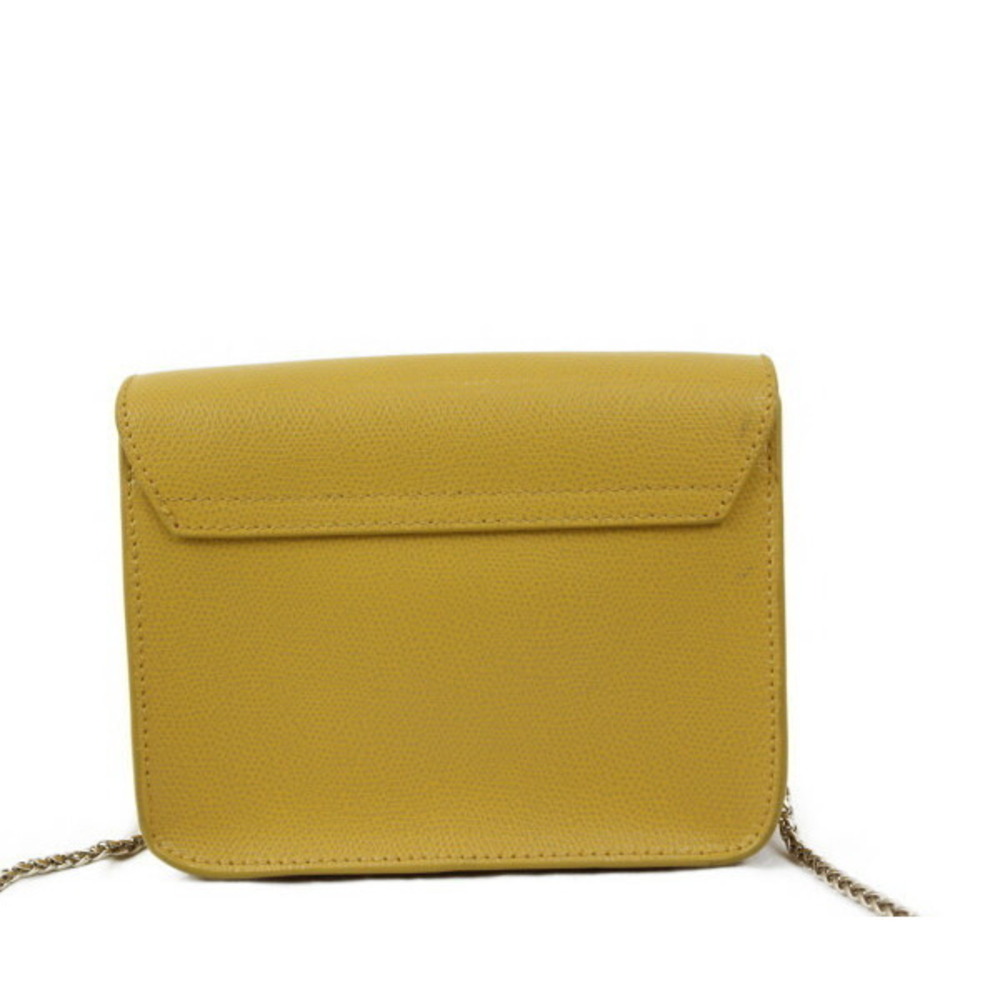 Furla Metropolis Leather Luxury Shoulder Yellow Bag